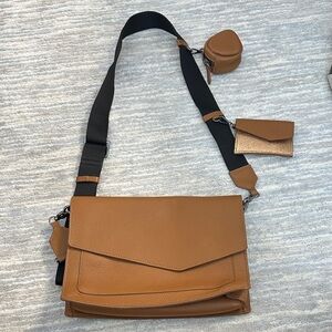 Botkier Brown Crossbody Bag with Pouches